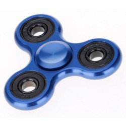 Aluminum Metal Classic Fidget Spinner Hand Stress Reducer Toy for Anxiety Adult, Child (Blue)